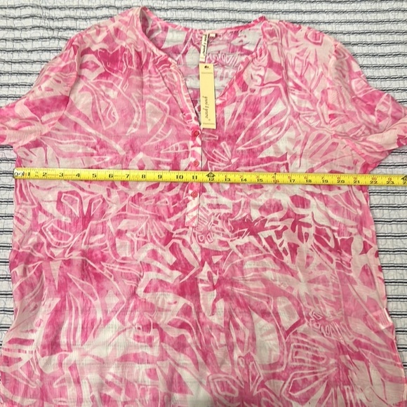 NWT Grand & Greene pink tunic top shirt size XL - Picture 7 of 16